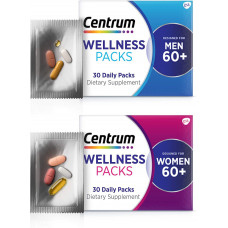 Vitamin tổng hợp chia sẵn cho người 60 tuổi Centrum Wellness Packs 30 viên